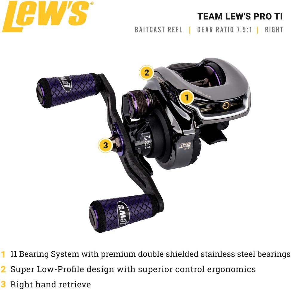 Team Lew's Pro TI Gen 2 Baitcasting Reel