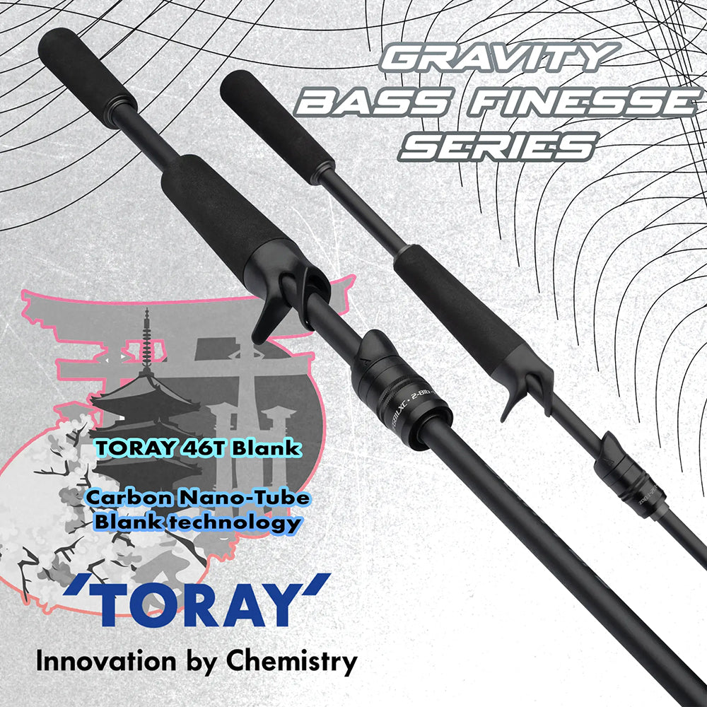 Ark Rods Gravity Bass Finesse Series Spinning Rods
