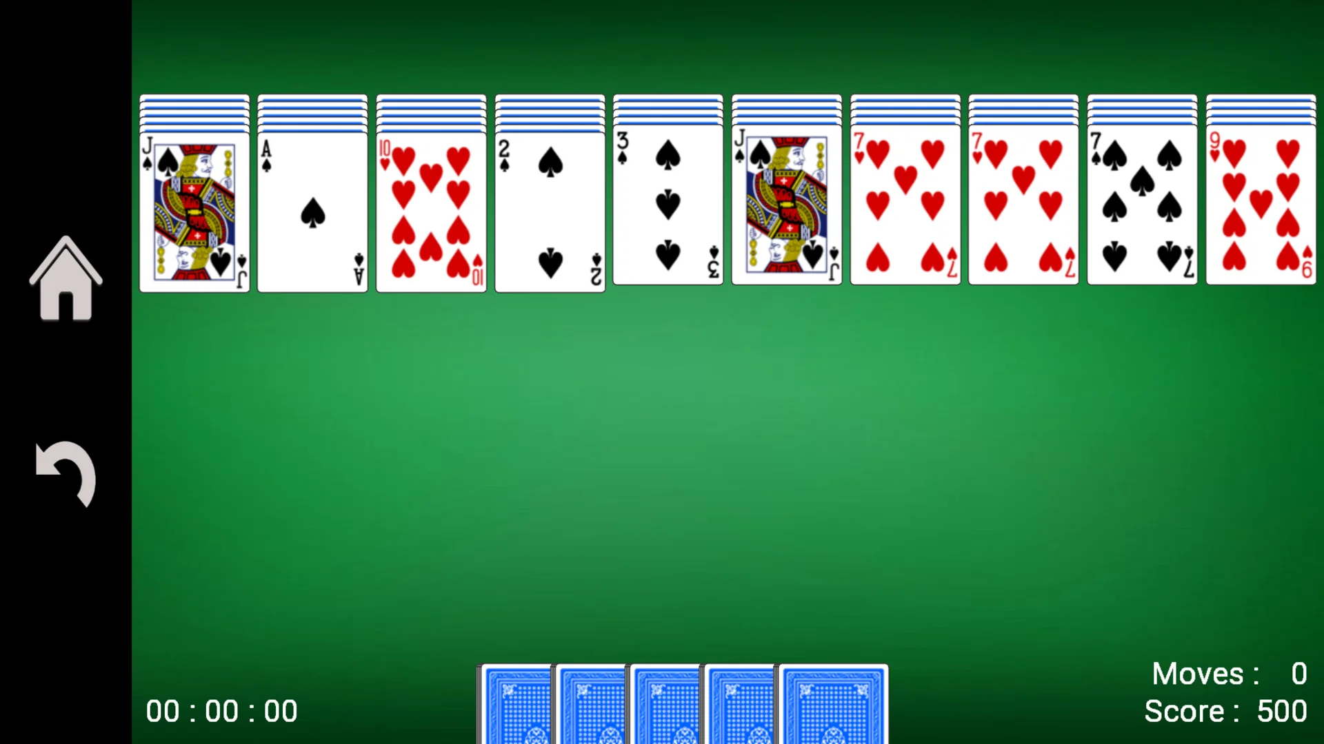 Classic freecell solitaire